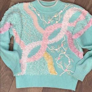 VTG Jaclyn Smith Pastel Sweater Fairy Kei 80’s